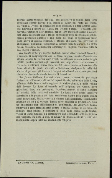 Documenti della guerra : bollettino d'informazioni pubblicato dalla Camera di commercio di Parigi